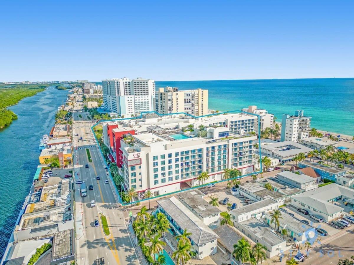 5 Beach Resort w ROOFTOP POOL APT w OCEAN VIEW Balcony UP TO 6 Hollywood Zewnętrze zdjęcie