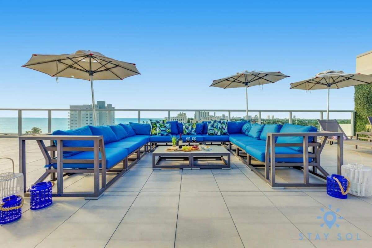 5 Beach Resort w ROOFTOP POOL APT w OCEAN VIEW Balcony UP TO 6 Hollywood Zewnętrze zdjęcie