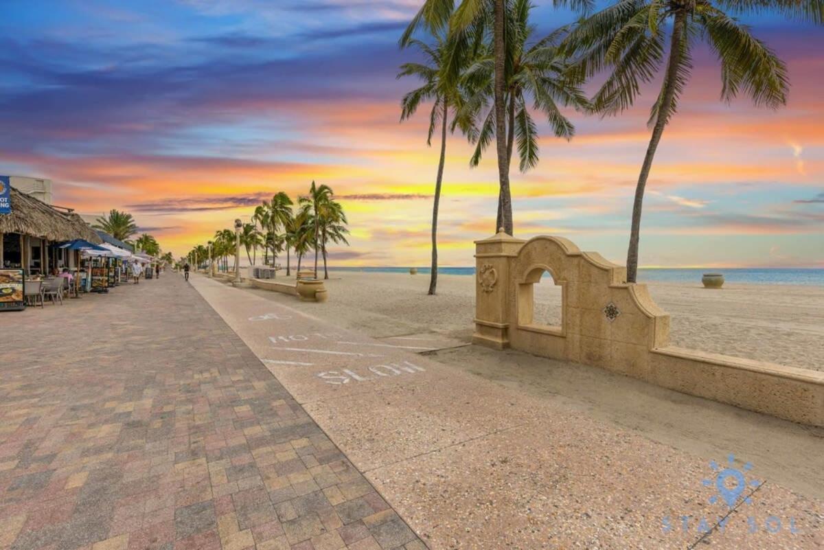5 Beach Resort w ROOFTOP POOL APT w OCEAN VIEW Balcony UP TO 6 Hollywood Zewnętrze zdjęcie