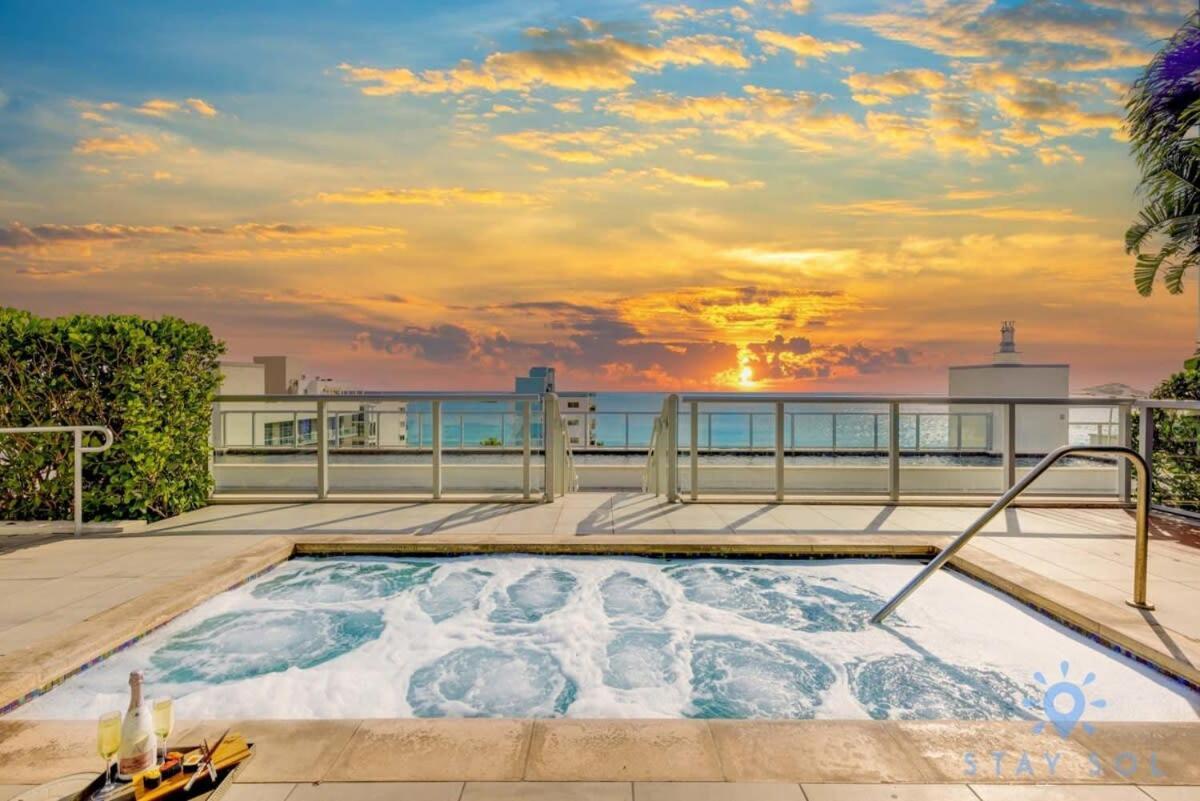 5 Beach Resort w ROOFTOP POOL APT w OCEAN VIEW Balcony UP TO 6 Hollywood Zewnętrze zdjęcie