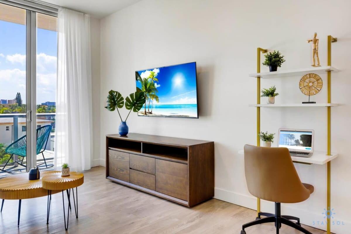 5 Beach Resort w ROOFTOP POOL APT w OCEAN VIEW Balcony UP TO 6 Hollywood Zewnętrze zdjęcie